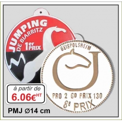 Plaque métal réf : PMJ (ø 14 cm)
